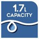 1.7l capacity 1.7l capacity