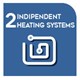 2 independent heating systems
