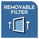 Removable filter