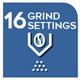 16 grind settings 16 grind settings